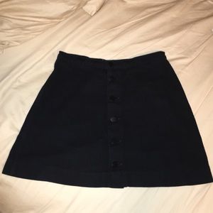 Black American Apparel button-up skirt